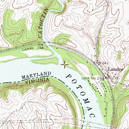 Topographic Map of Catoctin Creek, MD