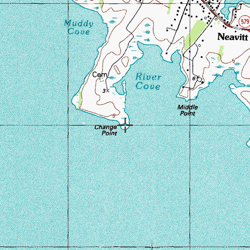 Topographic Map of Change Point, MD