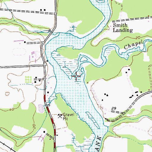 Topographic Map of Chapel Branch, MD