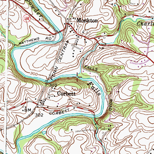 Topographic Map of Charles Run, MD
