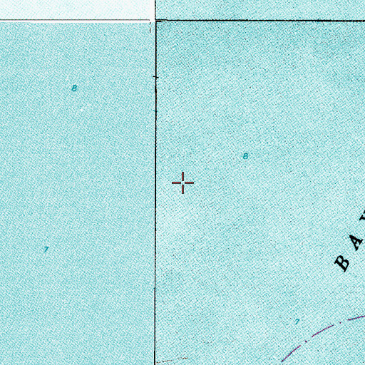 Topographic Map of Chincoteague Bay, MD