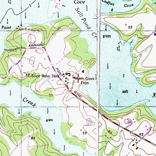 Topographic Map of Churn Creek Farm, MD