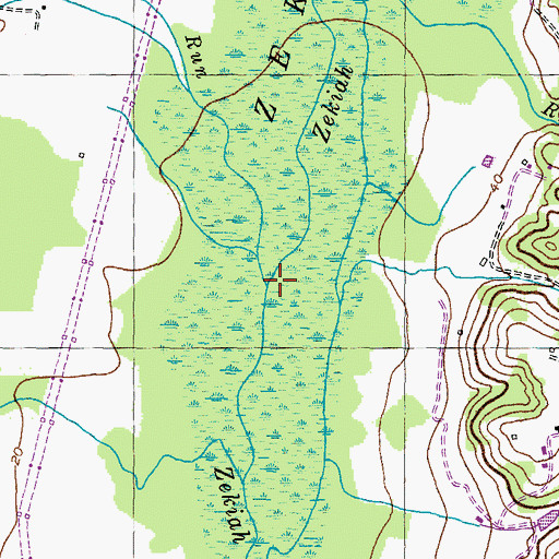 Topographic Map of Clark Run, MD