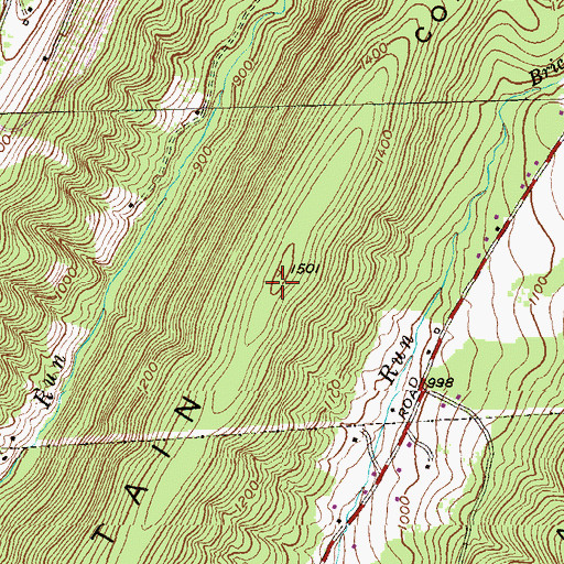 Topographic Map of Collier Mountain, MD
