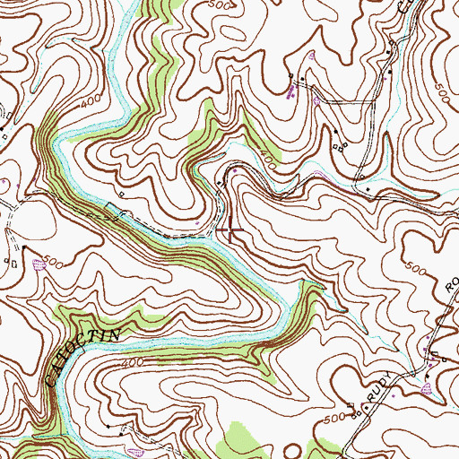 Topographic Map of Cone Branch, MD