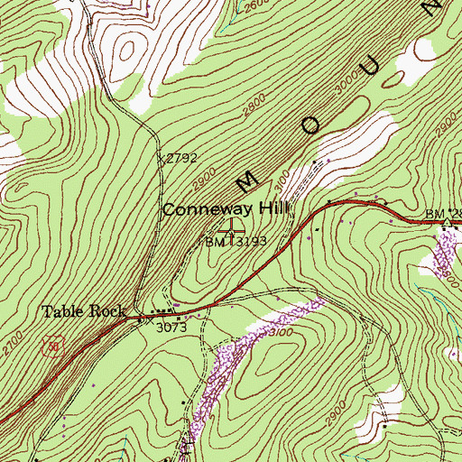 Topographic Map of Conneway Hill, MD