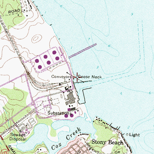 Topographic Map of Goose Neck, MD