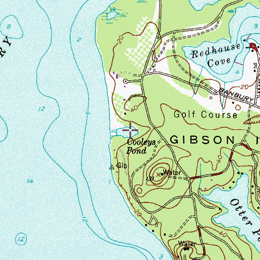 Topographic Map of Cooleys Pond, MD