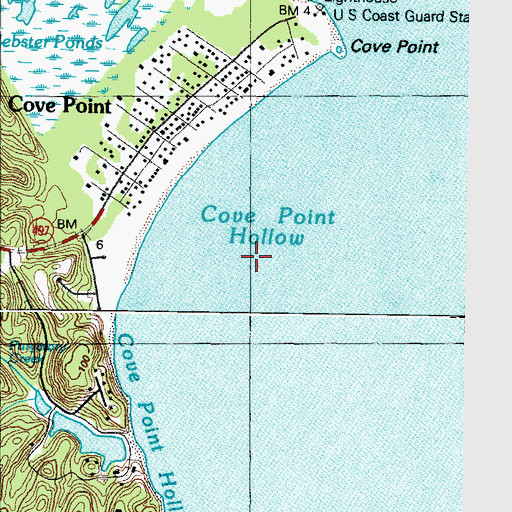 Topographic Map of Cove Point Hollow, MD