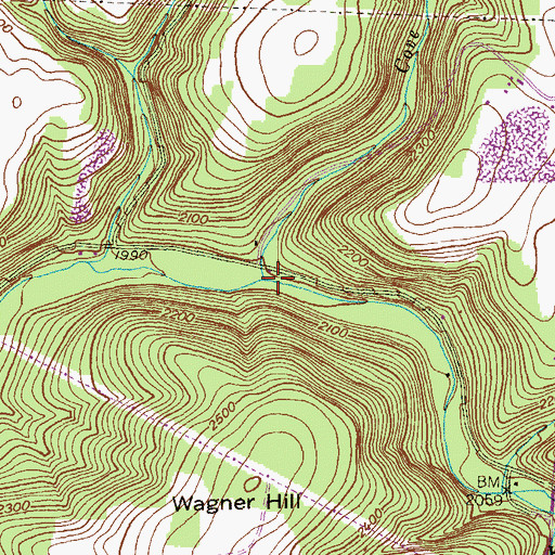 Topographic Map of Cove Run, MD