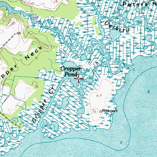 Topographic Map of Cropper Pond, MD