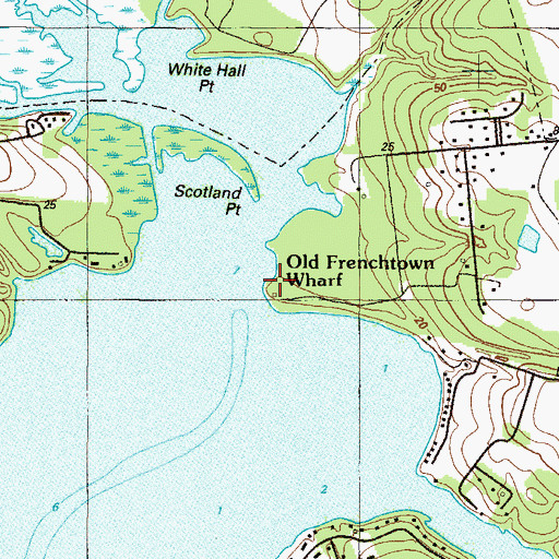 Topographic Map of Crouch Chapel, MD