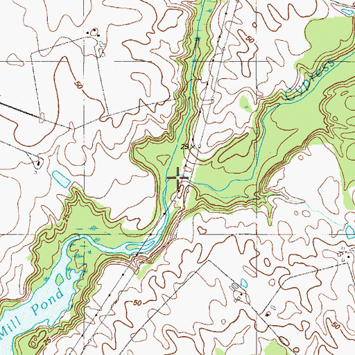 Topographic Map of Cypress Branch, MD