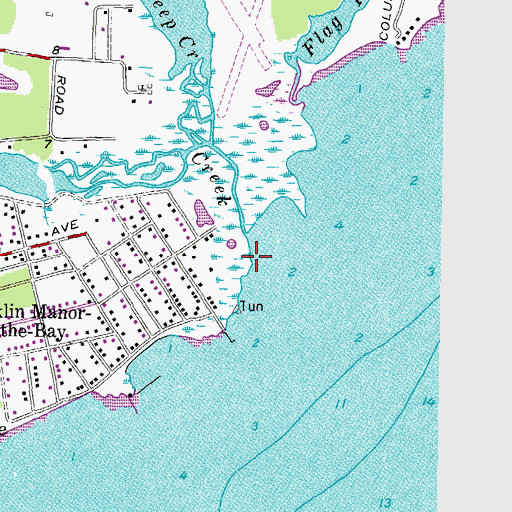 Topographic Map of Deep Cove Creek, MD
