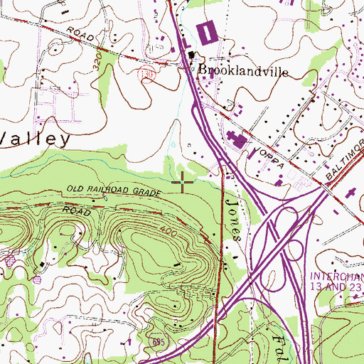 Topographic Map of Deep Run, MD