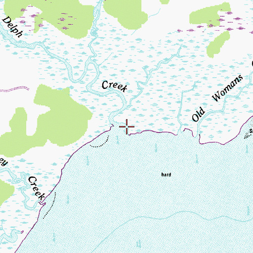 Topographic Map of Delph Creek, MD