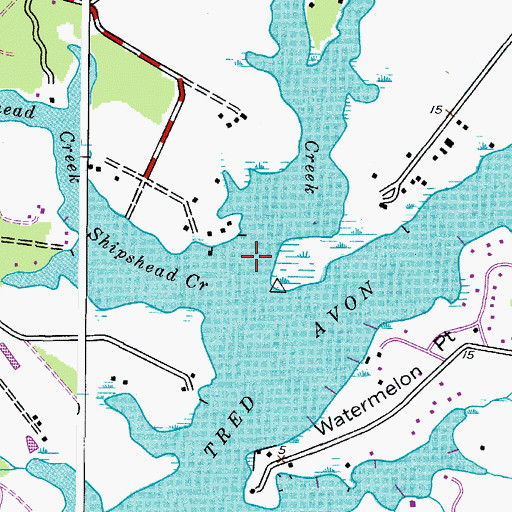 Topographic Map of Dixon Creek, MD
