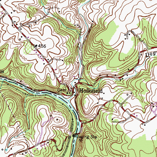 Topographic Map of Dogwood Run, MD