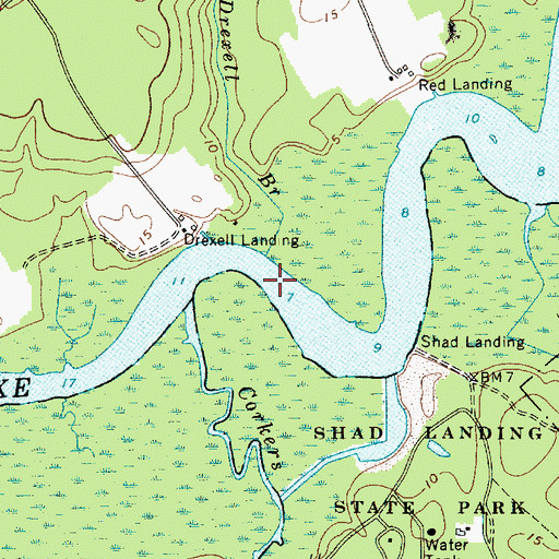 Topographic Map of Drexell Branch, MD