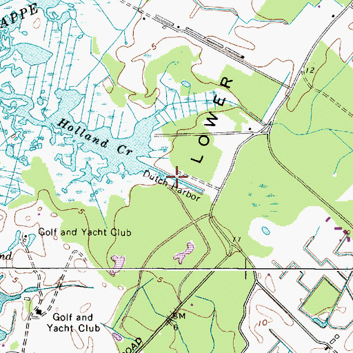 Topographic Map of Dutch Harbor, MD