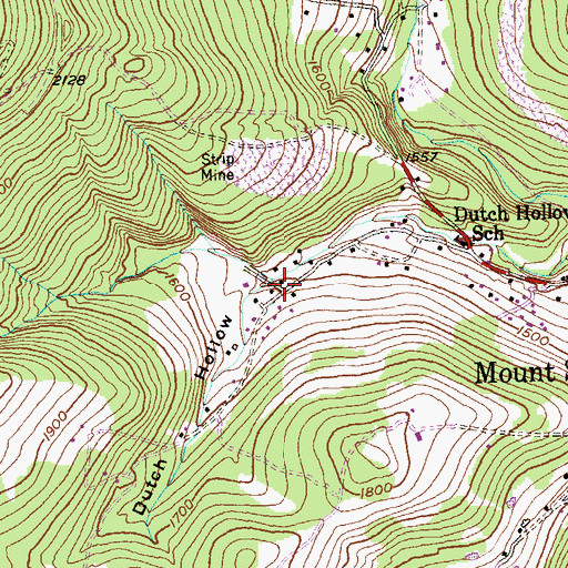 Topographic Map of Dutch Hollow, MD