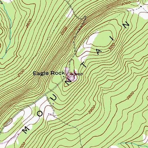 Topographic Map of Eagle Rock, MD
