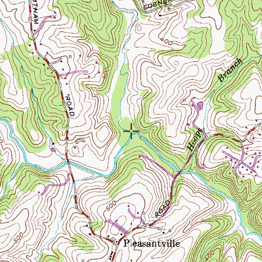 Topographic Map of East Branch Winters Run, MD