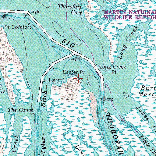 Topographic Map of Easter Point, MD