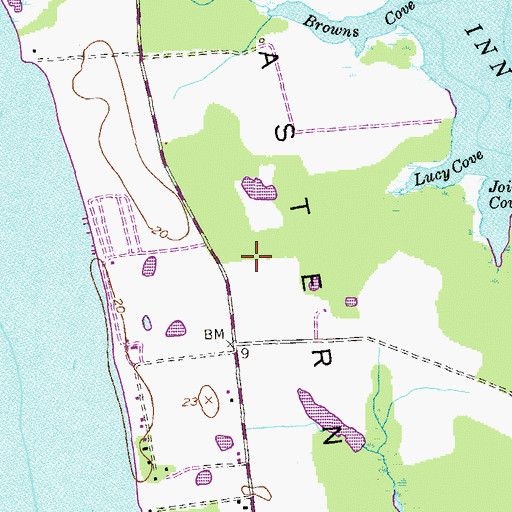 Topographic Map of Eastern Neck, MD