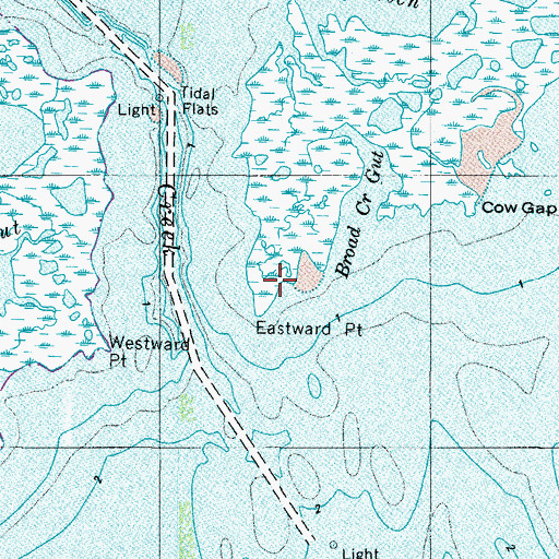Topographic Map of Eastward Point, MD