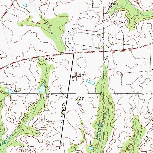 Topographic Map of Ebenezer Church, MD