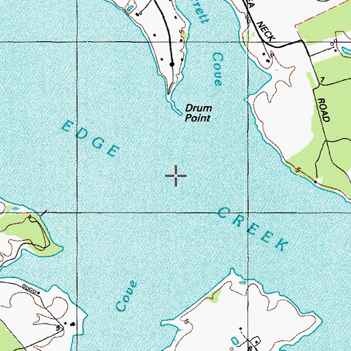 Topographic Map of Edge Creek, MD