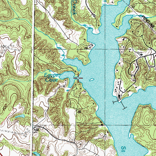 Topographic Map of Egypt Cove, MD