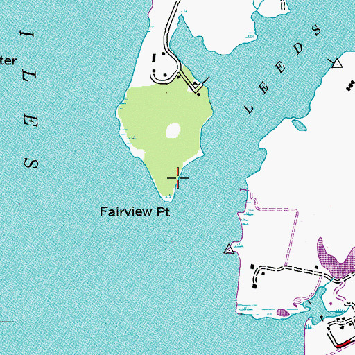 Topographic Map of Fairview Point, MD