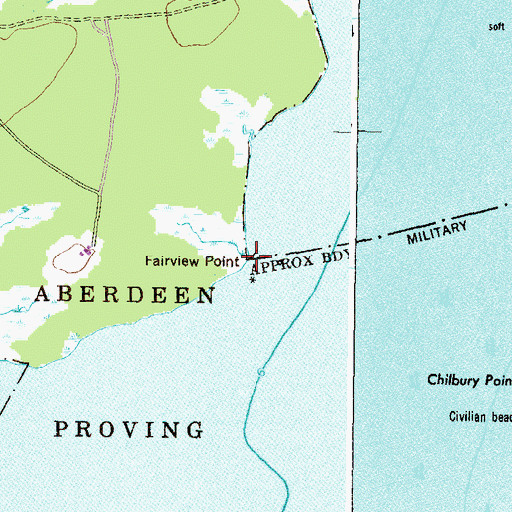 Topographic Map of Fairview Point, MD