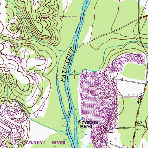 Topographic Map of Ferry Branch, MD