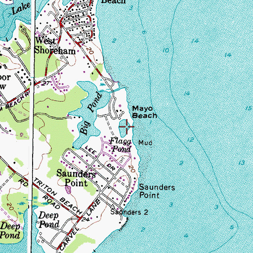 Topographic Map of Flagg Pond, MD