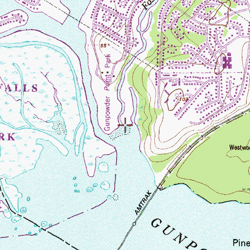 Topographic Map of Foster Branch, MD