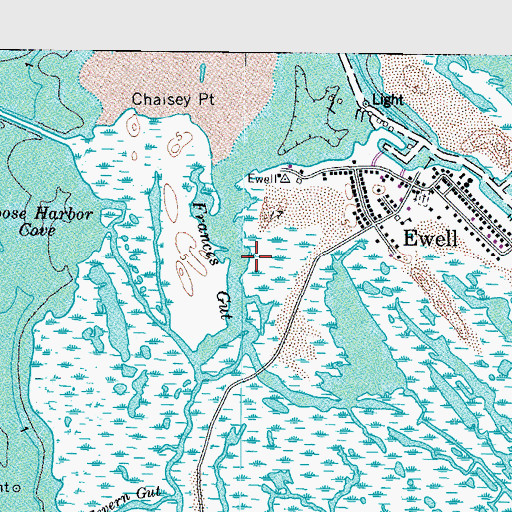 Topographic Map of Frances Gut, MD