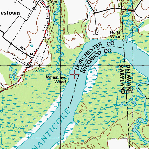 Topographic Map of Gales Creek, MD