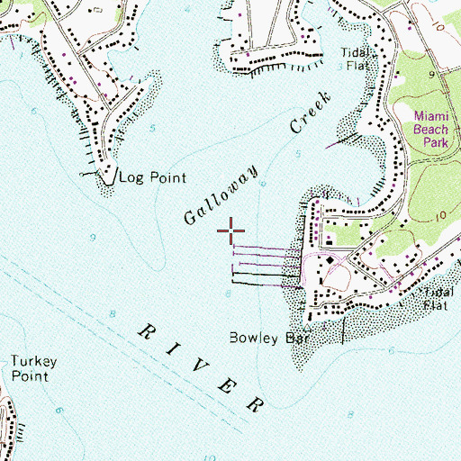 Topographic Map of Galloway Creek, MD