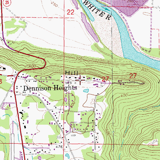 Topographic Map of Ramsey Hill, AR