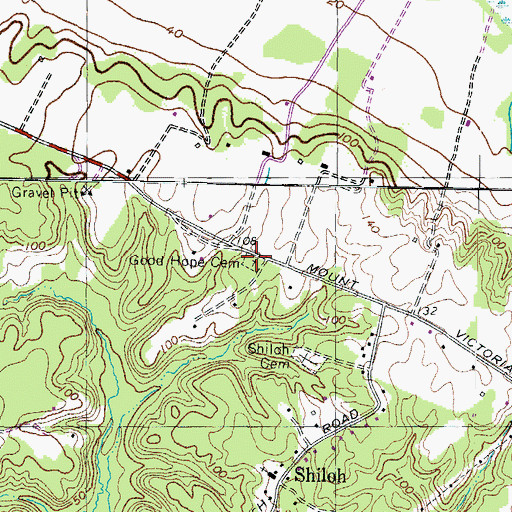 Topographic Map of Good Hope Cemetery, MD