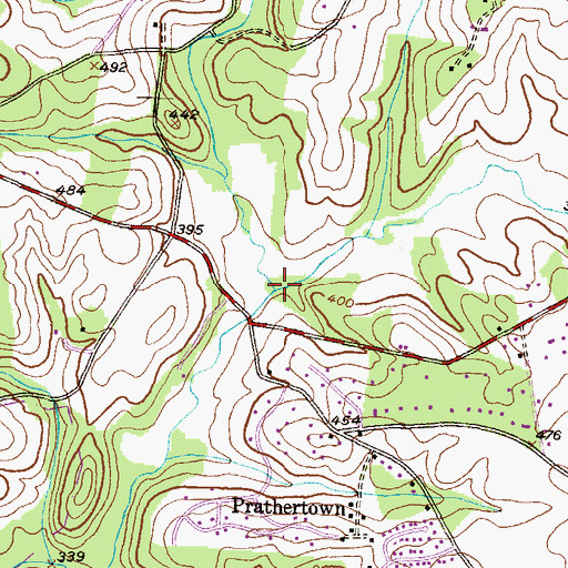 Topographic Map of Goshen Branch, MD