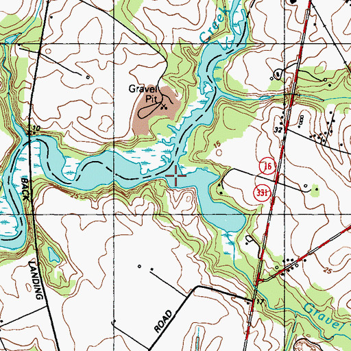 Topographic Map of Gravel Run, MD