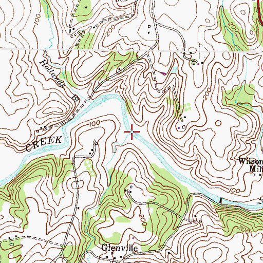 Topographic Map of Graveyard Creek, MD
