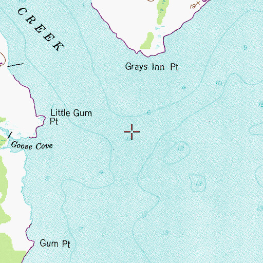 Topographic Map of Grays Inn Creek, MD