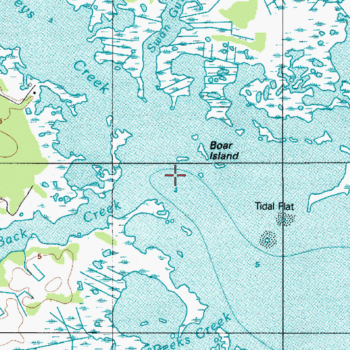 Topographic Map of Greys Creek, MD