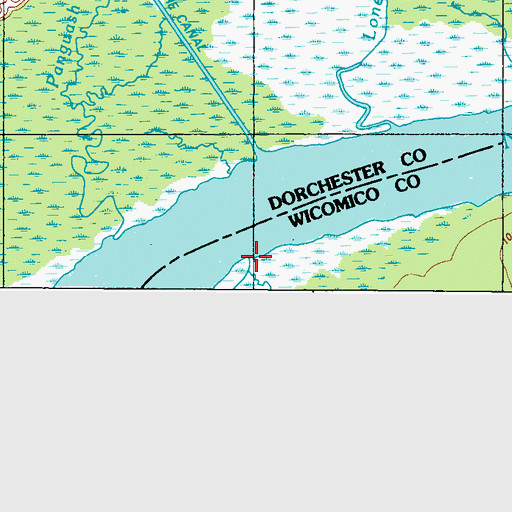 Topographic Map of Grimes Creek, MD