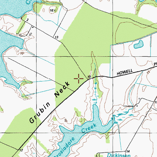 Topographic Map of Grubin Neck, MD